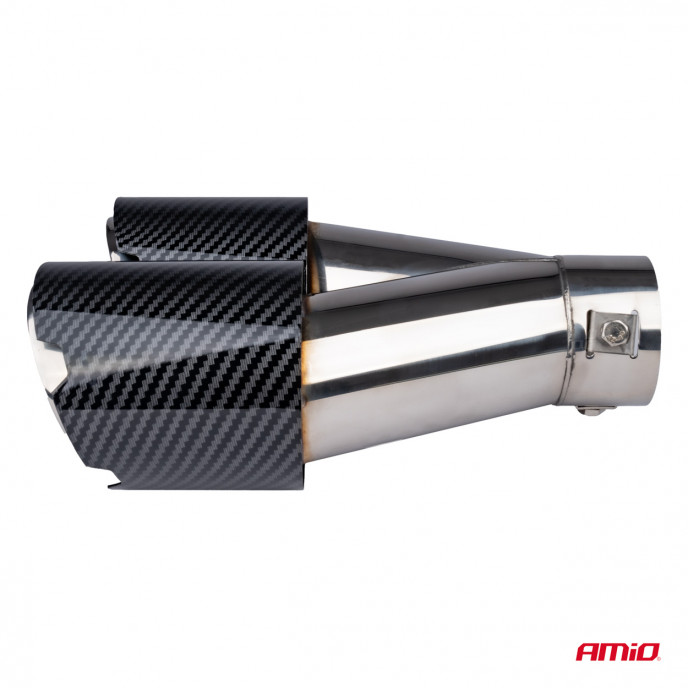 Uitlaatdemper tip RVS carbon AMIO-04069