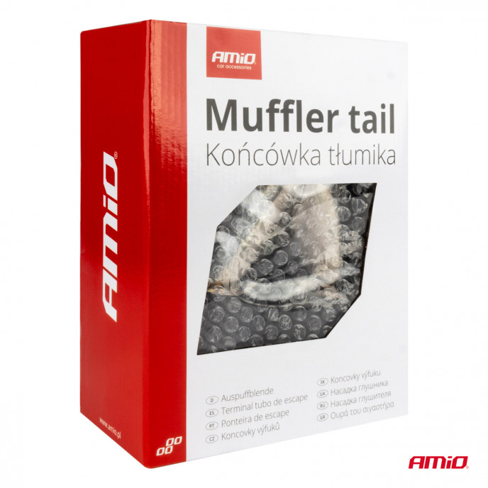 Uitlaatdemper tip RVS carbon AMIO-04069