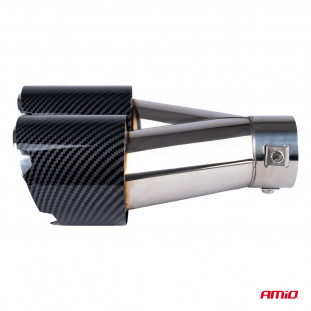 Uitlaatdemper tip RVS carbon AMIO-04070