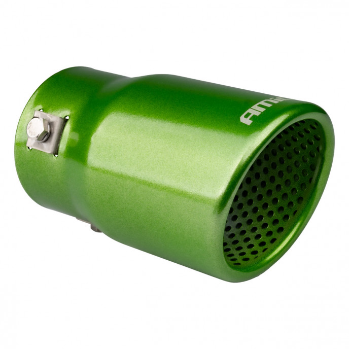 Uitlaatdemper tip RVS groen AMIO-04071