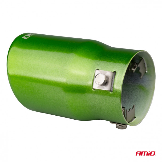 Uitlaatdemper tip RVS groen AMIO-04071