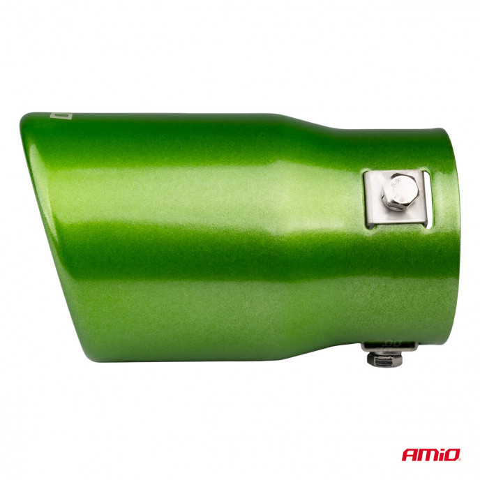 Uitlaatdemper tip RVS groen AMIO-04071