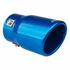 Uitlaatdempertip RVS blauw AMIO-04072
