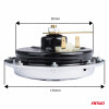 Claxon geluidssignaal chroom 125 mm 12V AMIO-04074