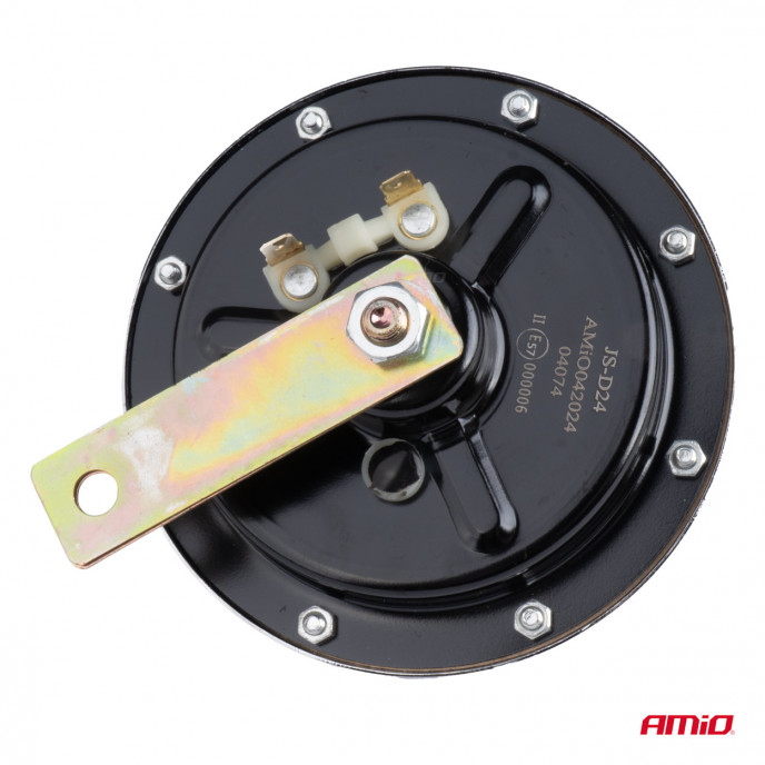 Claxon geluidssignaal chroom 125 mm 12V AMIO-04074
