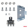 Claxon geluidssignaal set van 2 stuks rood 125mm 12V AMIO-04075