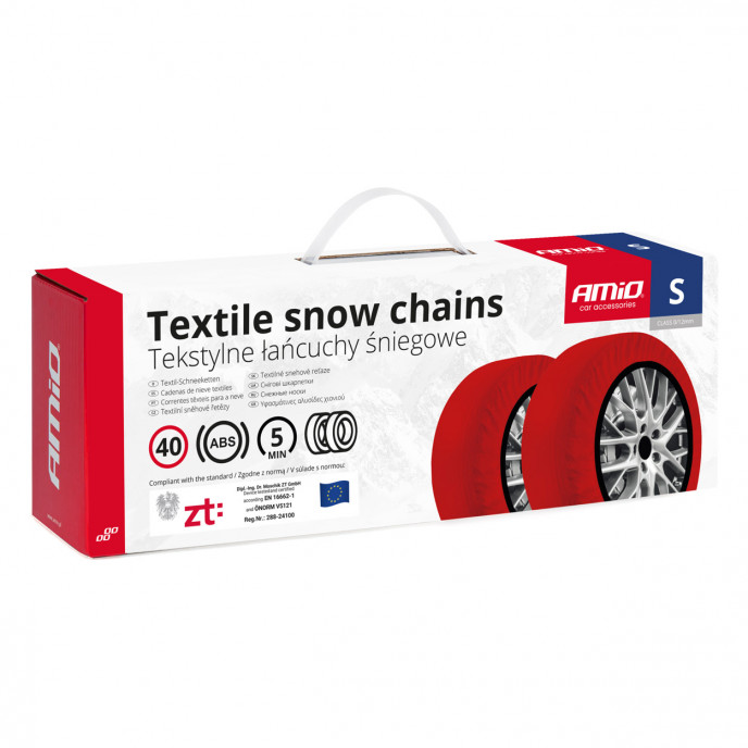 Textiel sneeuwkettingen S EN16662-1 Önorm V5121 2 stuks AMIO-04080