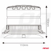 LED Waarschuwingslamp heavy duty W29M 12V 24V AMIO-04110