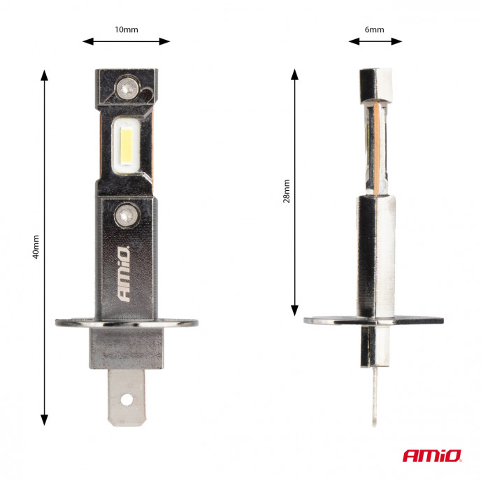 LED Koplampen Hybride serie H1 6000K Canbus 60W AMIO-04112