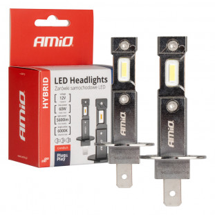 LED Koplampen Hybride serie H1 6000K Canbus 60W AMIO-04112