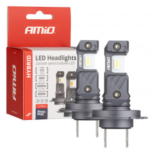 LED Koplampen Hybride serie H7 H18 6000K Canbus 60W AMIO-04115