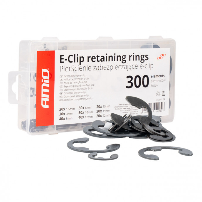 E-Clip Externe Borgset 300-delig AMIO-04124
