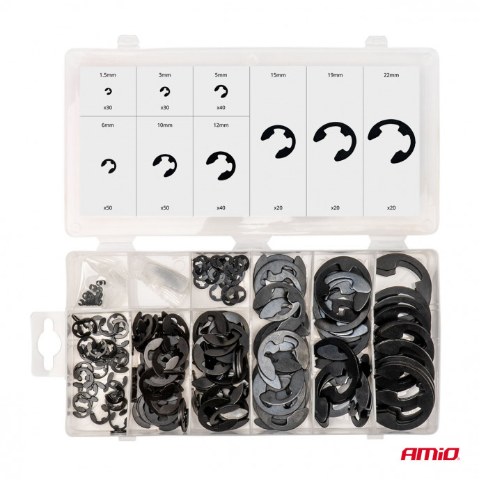 E-Clip Externe Borgset 300-delig AMIO-04124