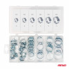 Stalen schroefklemmen set 34-delig AMIO-04126