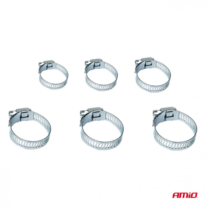 Stalen schroefklemmen set 34-delig AMIO-04126
