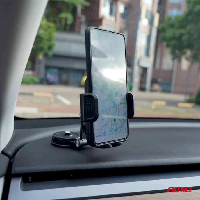 Draaibare telefoonhouder op het dashboard 360° AMIO-04137