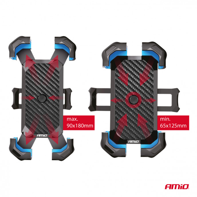 Fiets motorycle scooter roterende telefoonhouder 360° AMiO-04146