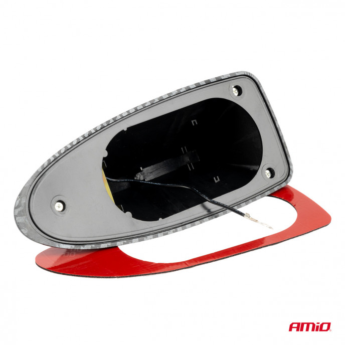 Shark fin car antenna carbon AMIO-04156