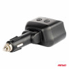 Dubbel Verlengstopcontact 2xUSB 1xUSB C 12/24V max 200W AMIO-04173