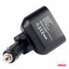 Dubbel Verlengstopcontact 2xUSB 1xUSB C 12/24V max 200W AMIO-04173