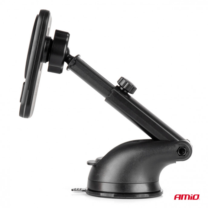 Snelle magnetische draadloze raamdashboard autolader Qi2 15W AMIO-04181