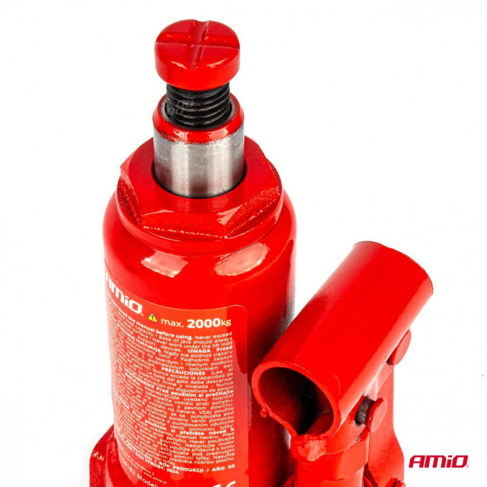 Fles hydraulische krik 2T PVC doos AMIO-04182