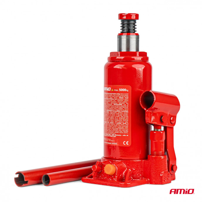 Fles hydraulische krik 5T PVC doos AMIO-04183