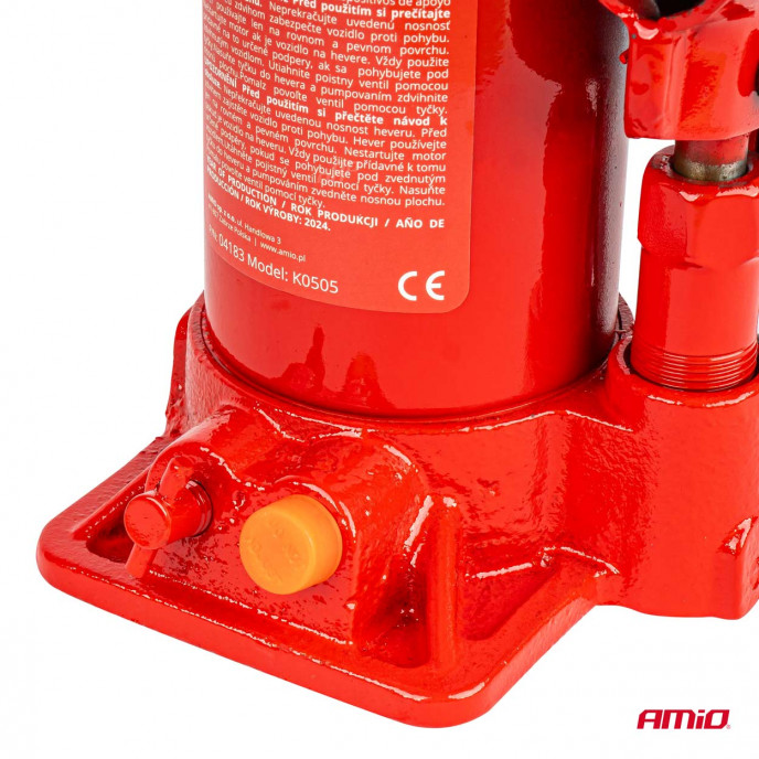 Fles hydraulische krik 5T PVC doos AMIO-04183