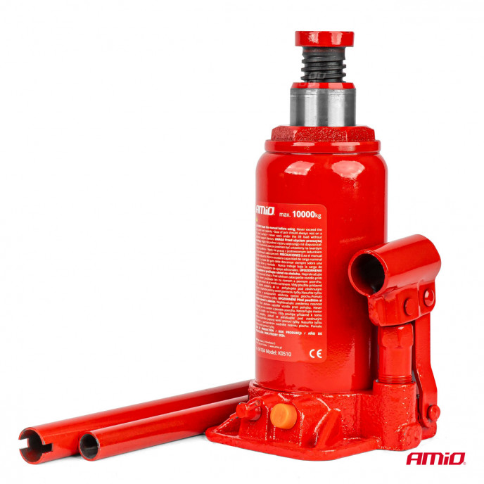 Fles hydraulische krik 10T PVC doos AMIO-04184
