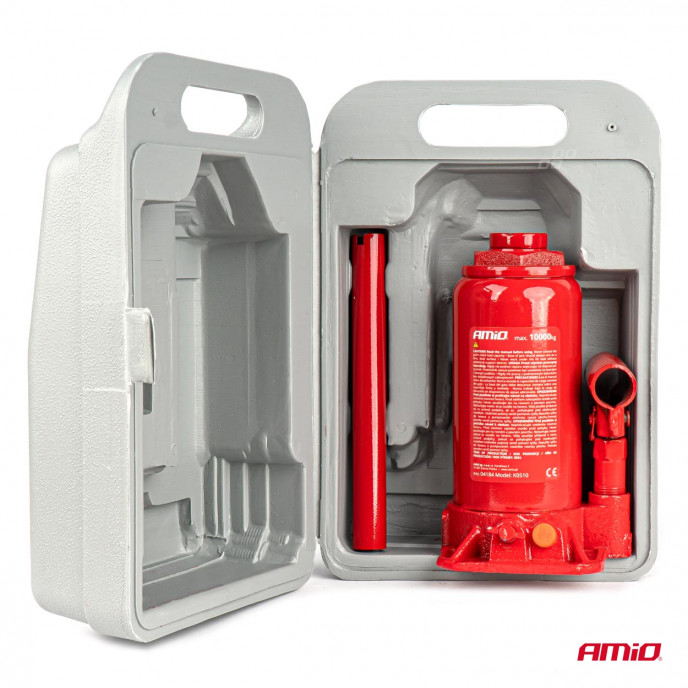 Fles hydraulische krik 10T PVC doos AMIO-04184