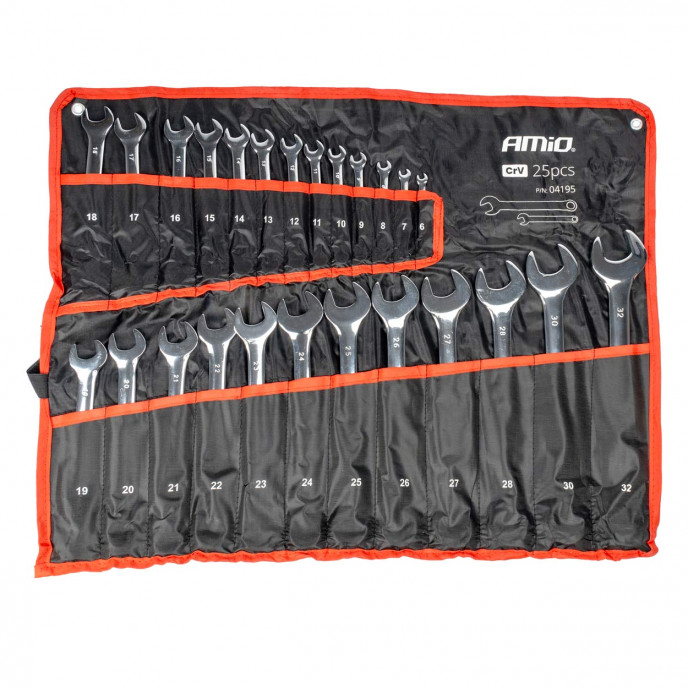 Steeksleutels set 6-32 mm 25-delig AMIO-04195