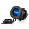 Waterdichte auto sigarettenaansteker aansluiting met BLAUWE LED-achtergrondverlichting 12/24V