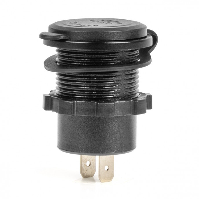 Dual USB C auto lader12/24V 6.0A max rood verlicht 