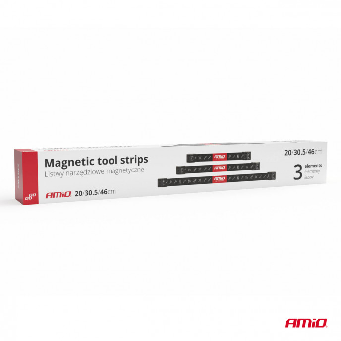Magnetische Strips Gereedschapshouders Set 1x20cm 1x30,5cm 1x46cm AMIO-04263