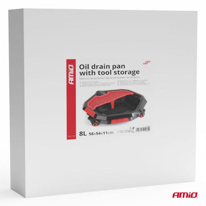 Oliecarter met opbergruimte voor gereedschap AMIO-04264