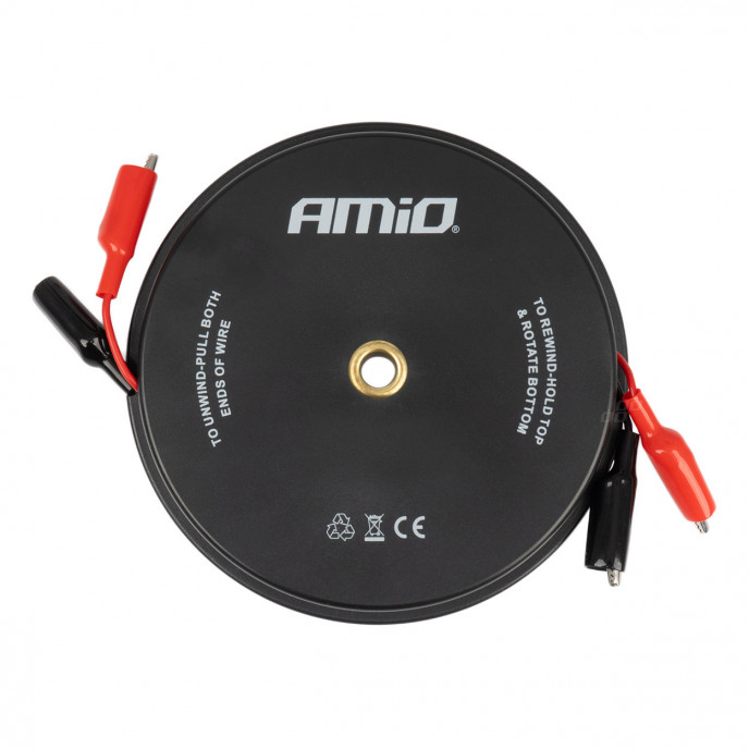 Intrekbaar meetsnoer 2x9m AMIO-04275