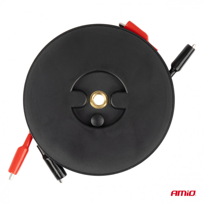 Intrekbaar meetsnoer 2x9m AMIO-04275
