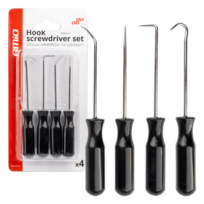Haakschroevendraaierset 4st. AMIO-04281