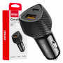 Autolader QC+PD 38W USB-A + USB-C AMIO-04283