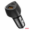 Autolader QC+PD 38W USB-A + USB-C AMIO-04283