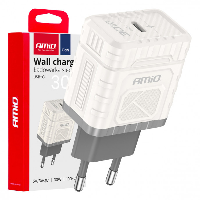 Wandlader Quick Charge GaN PD 30W USB-C AMIO-04285