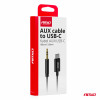 Kabel USB-C NAAR TYPE AUX Mini Jack 3,5 mm 1 m AMIO-04294