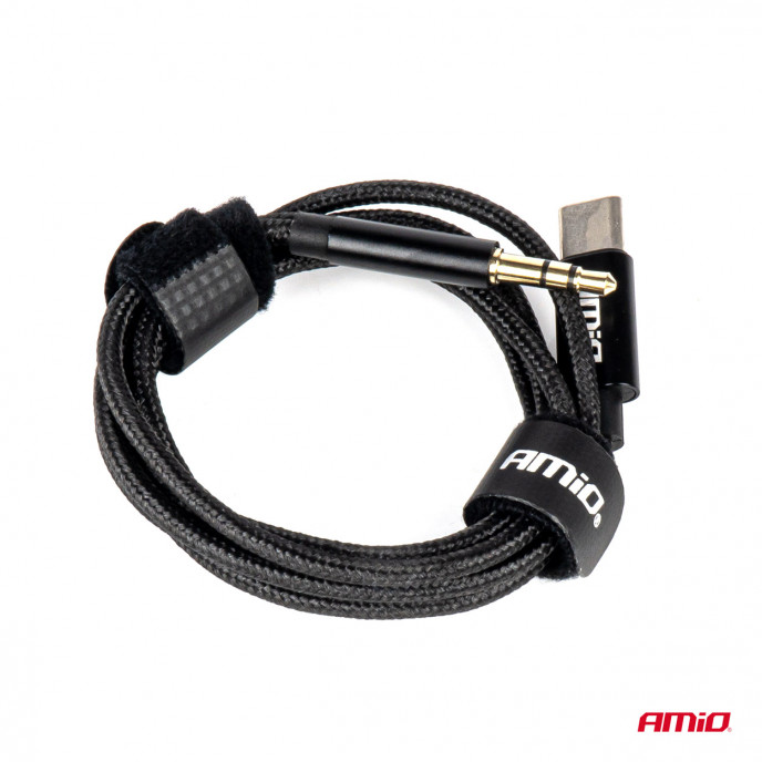 Kabel USB-C NAAR TYPE AUX Mini Jack 3,5 mm 1 m AMIO-04294