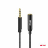 Verlengkabel AUX Mini Jack 3,5 mm mannelijk naar 3,5 mm vrouwelijk 2 m AMIO-04296