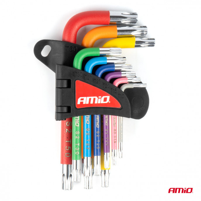 Torx sleutels S2 9st AMIO-04300