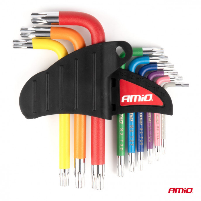 Torx sleutels S2 9st AMIO-04300