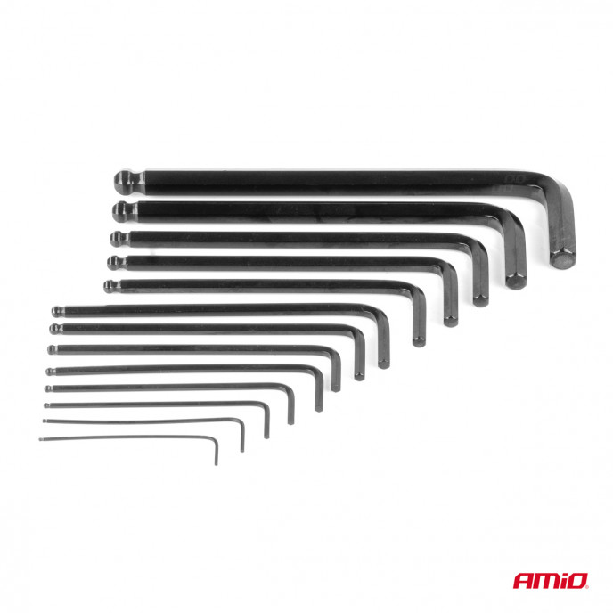 Imbus inbussleutels CRV zwart 13st AMIO-04304