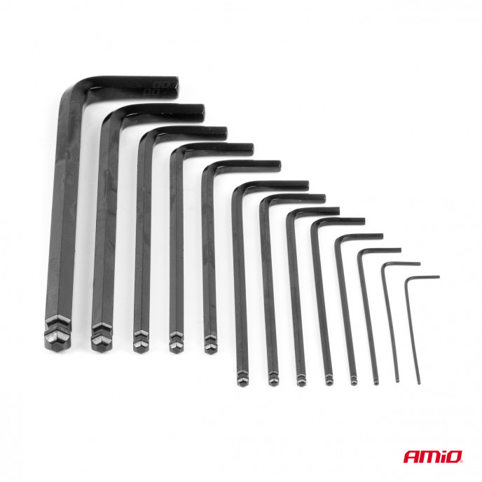 Imbus inbussleutels CRV zwart 13st AMIO-04304