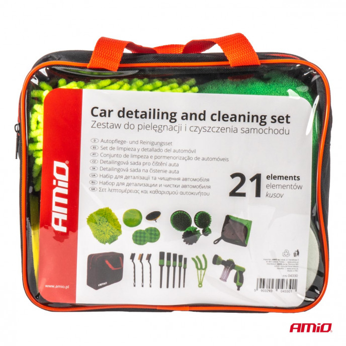 Auto detaillering en schoonmaak set AMIO-04330