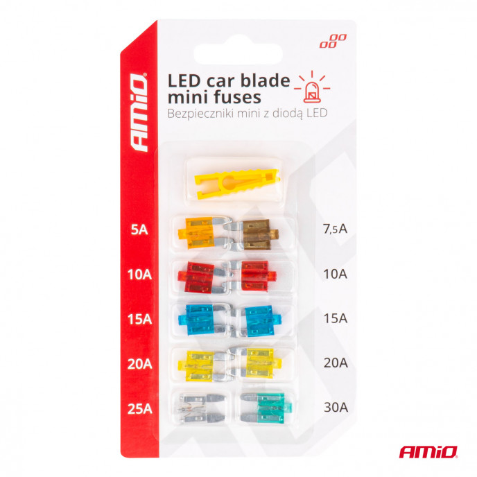 LED Autoblad standaard zekeringen, assortiment 